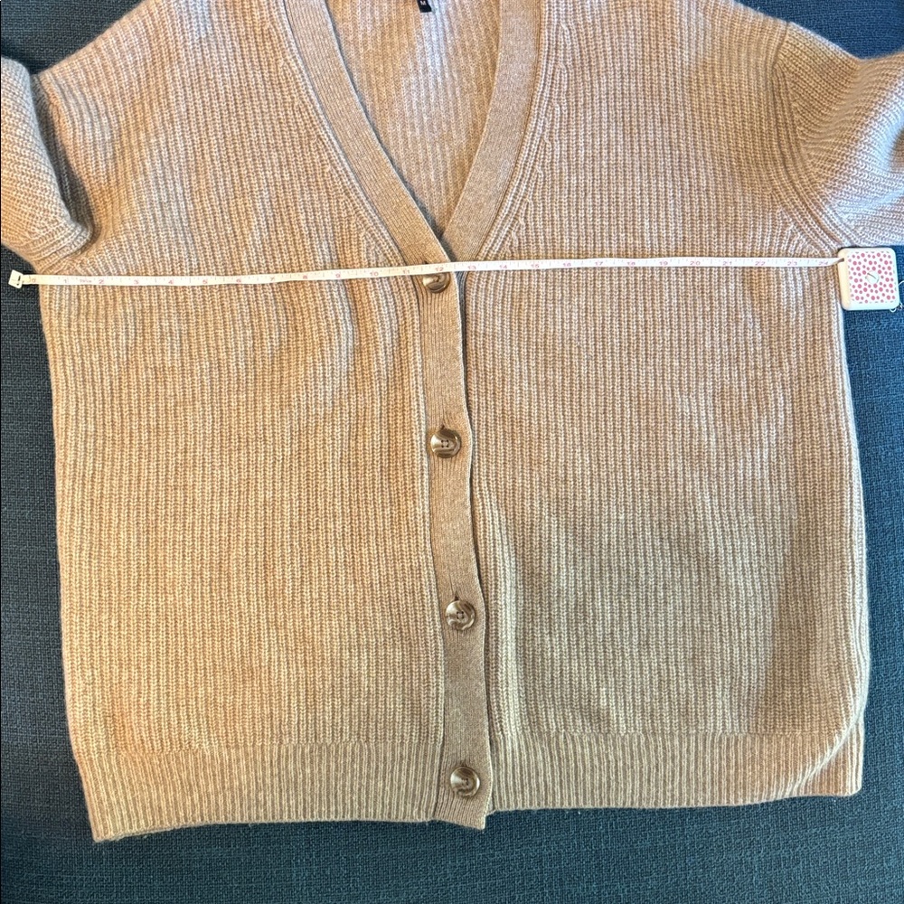 Quince oversized boyfriend fisherman ribbed cardigan - Picture 7 of 10
